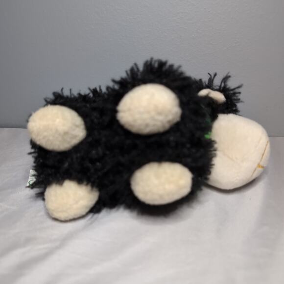 Huggable Irish Friends Shamrock Sheep Ornament Shaggy Black Scarf Allied - Picture 8 of 14